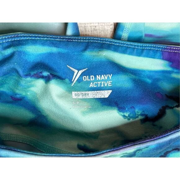 Old Navy Leggings & Bra Bralette Set SMALL Cosmic Abstract Gym Pilates Workout - Picture 8 of 15